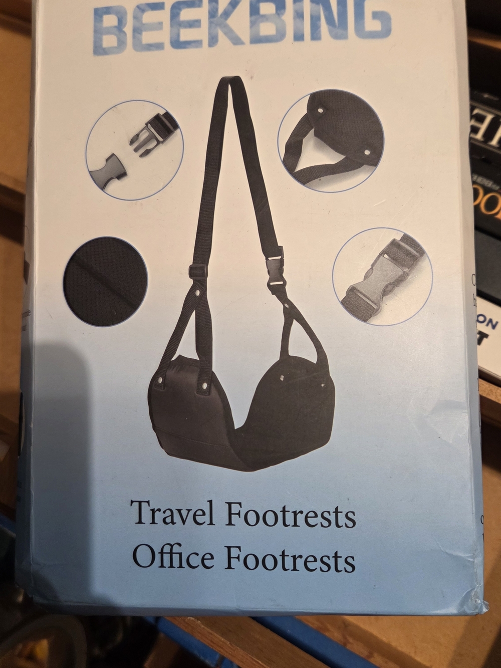 BEEKBING Travel Footrest - Black